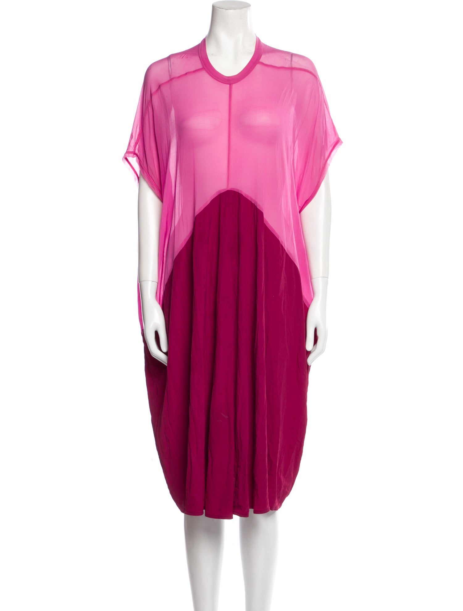 Rick Owens Crew Neck Knee-Length Dress
